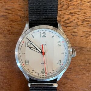 Vaer A5 Field White Watch Auto (USA Automatic) Waterproof